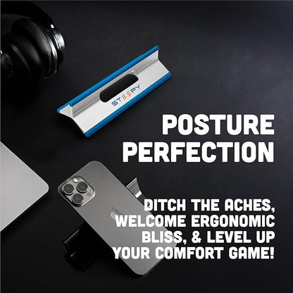 Steepy Portable Laptop Stand for Desk – Adjustable Height, & Portable Laptop Holder – Ergonomic Computer Stand for Cooling & Comfort – Slip-Proof, Sturdy Design – Universal Fit for 13-17 Inch Devices