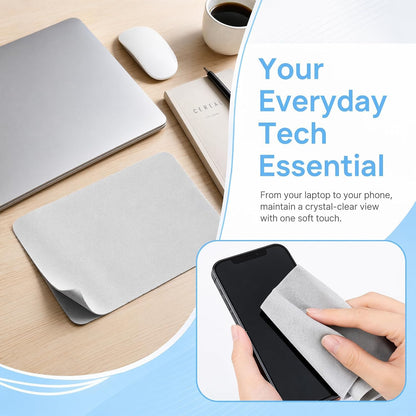 2 Pack 15.3/15.6/16-Inch Laptop Screen Keyboard Imprint Protection Microfiber Liner | Soft Texture Cleaning Cloth | Screen closes fully | Microfiber Liner Cleaning Cloth Best Fit for 15-16" Laptops