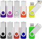 Aiibe 10 Pack 128GB Flash Drive USB Drive Thumb Drives USB 2.0 Memory Stick Jump Drives 128GB USB Flash Drive Bulk (10 Mixed Colors: Black Blue Red Green Orange White Yellow Pink Purple Silver)