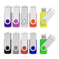 Aiibe 10 Pack 128GB Flash Drive USB Drive Thumb Drives USB 2.0 Memory Stick Jump Drives 128GB USB Flash Drive Bulk (10 Mixed Colors: Black Blue Red Green Orange White Yellow Pink Purple Silver)