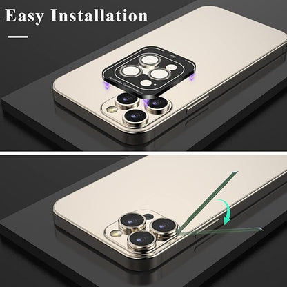 YWXTW Designed for iPhone 14 Pro Max Camera Lens Protector, for iPhone 14 Pro Camera Lens Protector, Individual Metal Anti Scratch HD Clear Case Friendly Tempered Glass Camera Cover, 1 Set