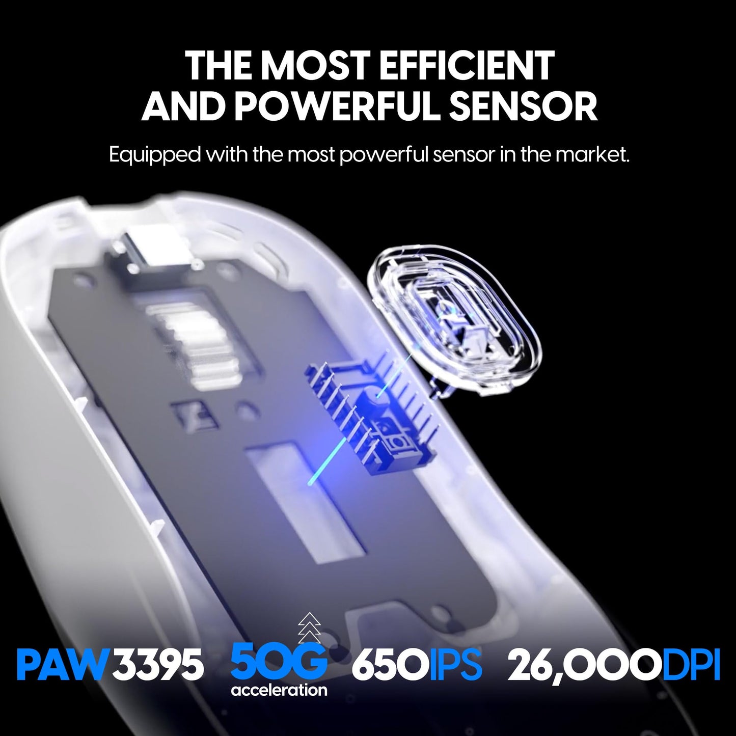 Pulsar Gaming Gears - X2H eS Wireless Gaming Mouse, Limited Edition, Symmetrical, Optical Switch, OLED Display, Driverless, PAW3395 Sensor, 100H Battery, 4K dongle Included (Medium, White)