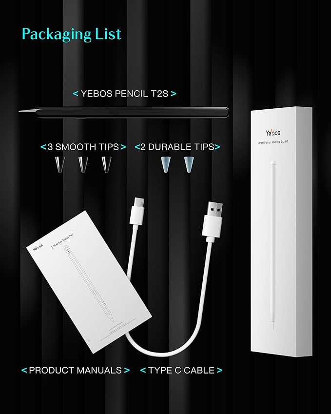 Stylus Pen for Apple iPad 11th&10th Generation(2018-2025),3X Battery Life, USB-C Fast Charging (10 Min), iPencil, Tilt & Palm Rejection, Compatible w/6-10 iPad Pencil,Pro (M2/M4), Air, Mini
