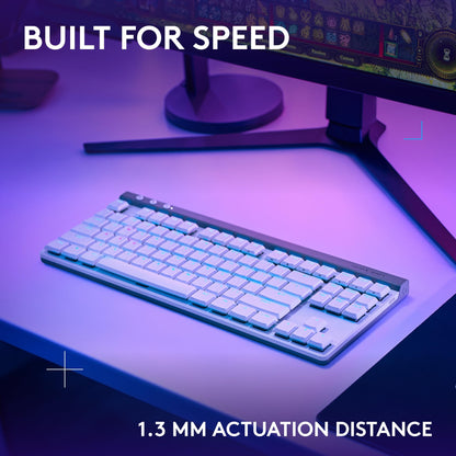 Logitech G515 Lightspeed TKL Wireless Gaming Keyboard (Linear) - White
