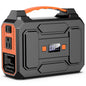 Portable Power Station, 146Wh 100W Solar Powered Power Bank with AC Outlet