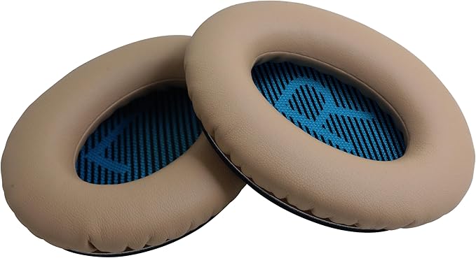 Replacement Ear Pads for Bose QuietComfort 35 35 II 15 25(qc 35 25 15/QC35 ii), Headphone Ear Covers, High Density Memory Cotton, Soft Leather, Adaptive Noise Isolation Headphones Pads Cushions