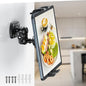 OHLPRO Tablet Wall Mount Holder for iPad 360° Adjustment with Arm and Heavy Duty Drill Base, Compatible with 5"-13" iPad Phone Samsung Tab eReader Surface Kindle for Home, Kitchen, Screw Installation