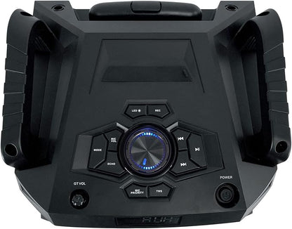 Rockville ROCKNGO 800 10" Portable Bluetooth Speaker, LED Lights, Wheels, Mic Priority, for Parties and Outdoor Events