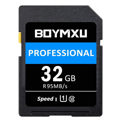 32GB Memory Card, BOYMXU Professional 1000 x Class 10 UHS-I U3 Card Compatible Computer Cameras and Camcorders, 32gb Card Up to 95MB/s, Blue/Black