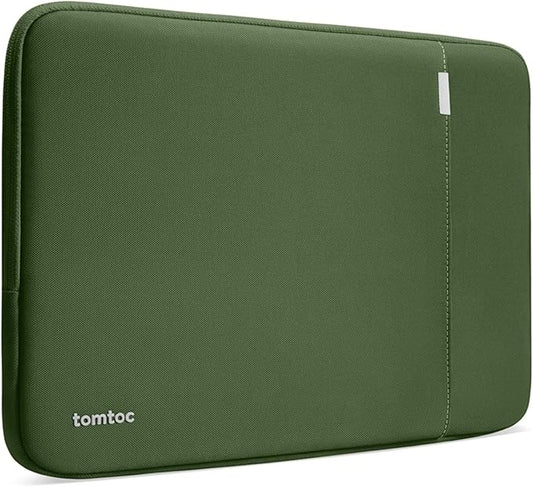tomtoc 360 Protective Laptop Sleeve for 14-inch MacBook Pro M4/M3/M2/M1 Pro/Max A3112 A3401 A3185 A2992 A2918 A2779 2024-2021, Water-Resistant Case Bag with Accessory Pocket for 13.8 Surface Laptop 7