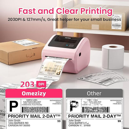 Bluetooth Thermal Label Printer 4x6 - D450BT Shipping Label Printer for Small Business, Shipping Packages, Office, Home, Compatible with Ebay, USPS, Shopify, Amazon, Tiktok