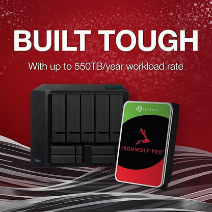 Seagate IronWolf Pro 28TB Enterprise NAS Internal HDD Hard Drive – CMR 3.5 Inch SATA 6Gb/s 7200 RPM 512MB Cache for RAID Network Attached Storage, Rescue Services (ST28000NT000)