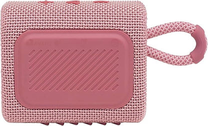 JBL Go 3 - Portable Mini Bluetooth Speaker, big audio and punchy bass, IP67 waterproof and dustproof, 5 hours of playtime, speaker for home, outdoor and travel (Pink)