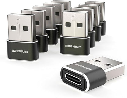 USB to USB C Adapter - iPhone 15, 16 Charging and Data Converter Type C Female to Type A Male, Compatible with Samsung Galaxy, iPad, Apple Watch