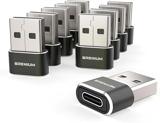 USB to USB C Adapter - iPhone 15, 16 Charging and Data Converter Type C Female to Type A Male, Compatible with Samsung Galaxy, iPad, Apple Watch