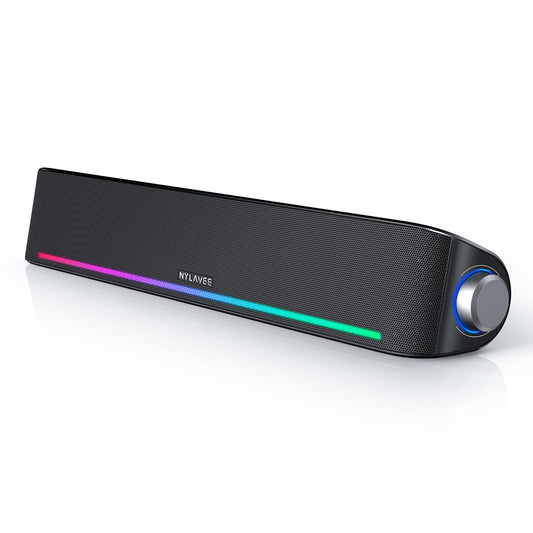 Nylavee Computer Speakers for Desktop, PC Sound Bar with Bluetooth and AUX