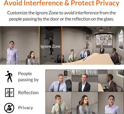 Innex Cube 4K 360 Degree Video Conference Camera with Multiple AI Modes, Dual Omnidirectional Mics, Remote, Plug and Play Conference Room Webcam for Zoom, Microsoft Teams, Open Space, Meeting Room