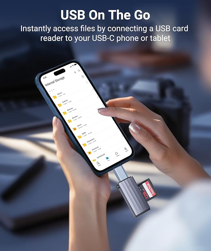 Syntech USB C Male to USB3 Female Adapter Compatible with iPhone 16 Pro Max iMac 2021, iPad Pro 2021, MacBook Pro 2020 / Air 2020 and Other Type C or Thunderbolt 3 Devices Blue, Pack of 2