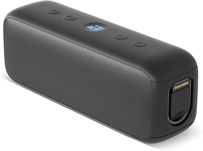 BOGASING G6 Bluetooth Speaker, Portable Wireless Speakers with 30W Loud Stereo Sound, 35H Playtime, IPX6 Waterproof, Bluetooth 5.3, EQ, TF-Card, AUX, USB Stick, Outdoor Speaker for Party (Black)