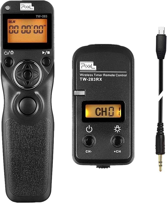 Pixel TW283-S2 Wireless Intervalometer Remote Shutter Release for Sony