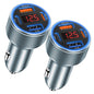 Car Charger USB C with Voltmeter, 4 Ports Cigarette Lighter USB Charger