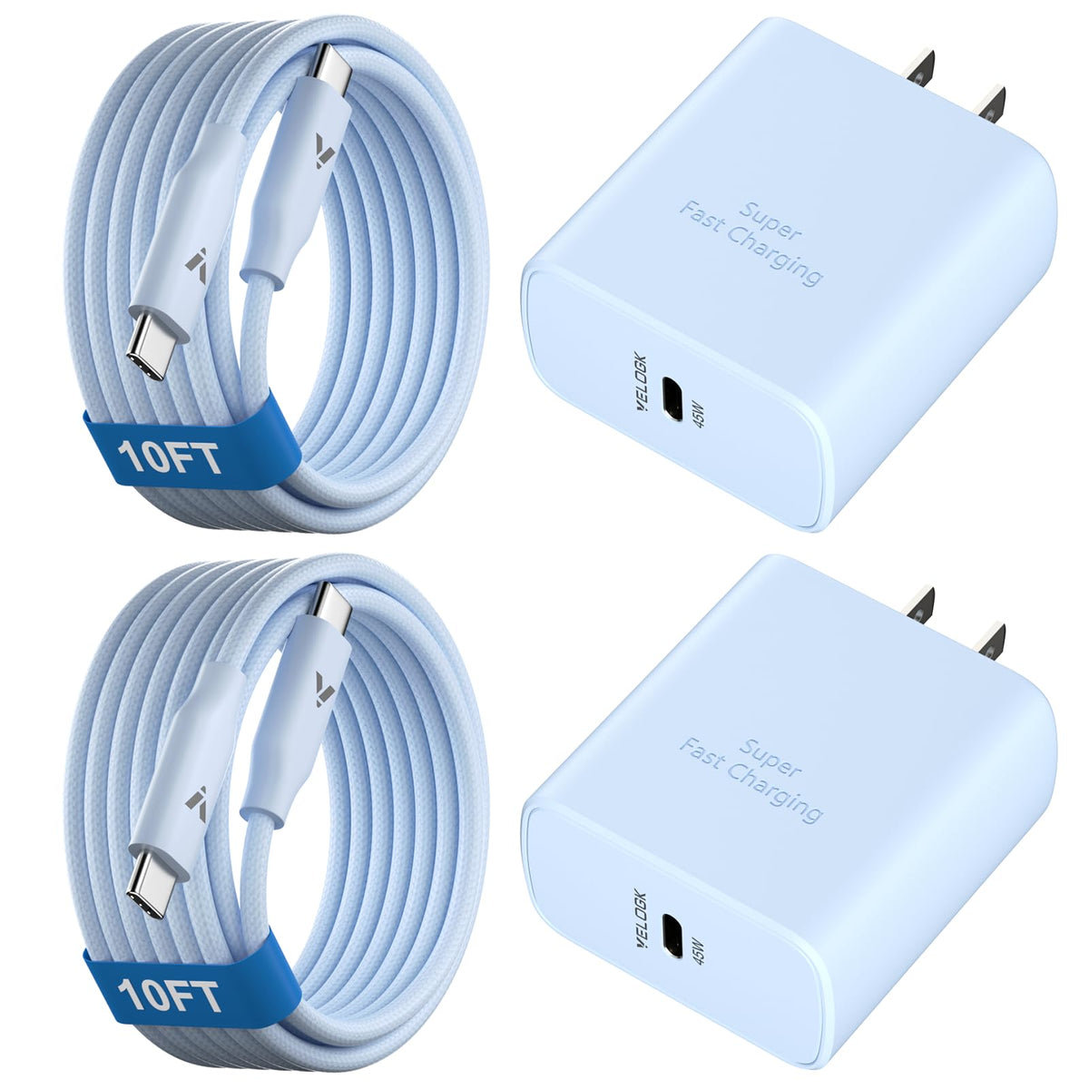 45W Super Fast Charger USB C, Type-C Android Phone Charger Fast Charging