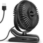 BESKAR USB Clip on Fan, Portable Small Desk Fan with Cord Powered