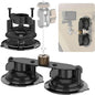 MINIFOCUS Dual Suction Cup Mount, Twist-Lock Dual Suction Cup Base with Camera Thread Adapter, Quick Release Double-Layer Suction, Windshield Window Car Mount for Magic Arm Gopro Adapter