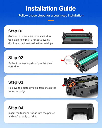 148A Black Toner Cartridge with chip 2-Pack High Yield Replacement for HP 148A W1480A 148X W1480X Compatible with HP LaserJet Pro MFP 4101dw 4101fdn 4101fdw 4001dn 4001dw 4001n Printer Ink 4001 4101 e