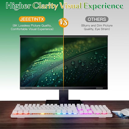 Magnetic Computer Privacy Screen Filter 22 inch for 16:10 Widescreen Monitor Desktop PC, 22in Hanging Removable Anti Blue Light Glare Eye Protection Shield, Screen Protector Panel