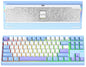 KEEBMONKEY WOBKEY Crush 80 Reboot CNC Aluminum 5-Second Quick-Release Triple-Mode Connectivity Mechanical Keyboard with Superior Acoustics (Pro Silver)