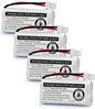XUNTU BT162342/BT262342 2.4V 600mAh Ni-MH Cordless Phone Battery Pack BT166342/BT266342 BT183342/BT283342 Compatible with EL52351 TL90070 CS5119 DS6511 DS6722 LS6305 Handset (4 Pack)