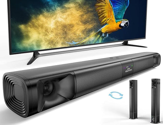 Saiyin Sound Bar for Smart TV, 31 Inches, Detachable Soundbar