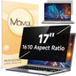 Mamol Laptop Privacy Screen 17 Inch for 16:10 Widescreen Display, Anti Blue Light Glare Filter, Removable Screen Shield, Anti-Scratch Screen Protector