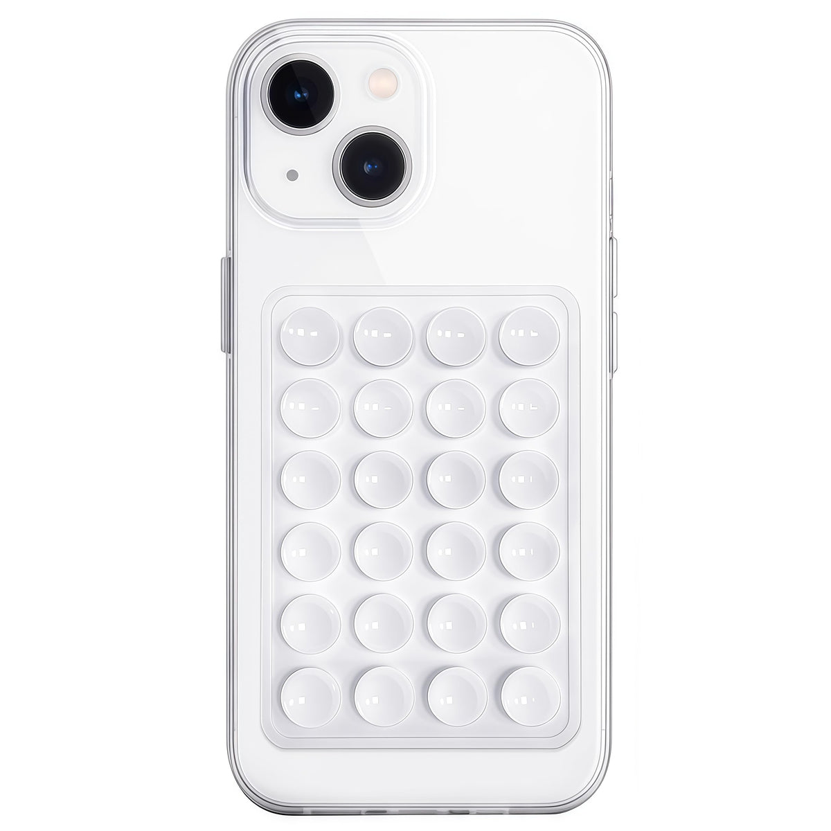 Anteel Silicone Suction Phone Case Mount, Non Slip Sticky Phone Grip for Cellphone, Silicon Adhesive Suction Cup Phone Mount, Strong Grip Holder for Selfies and Videos (Rose)