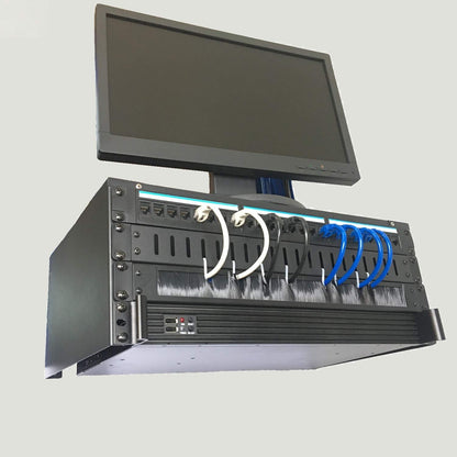 Jingchengmei 1U Disassembled Rack Mount Cable Management Panel with Brush