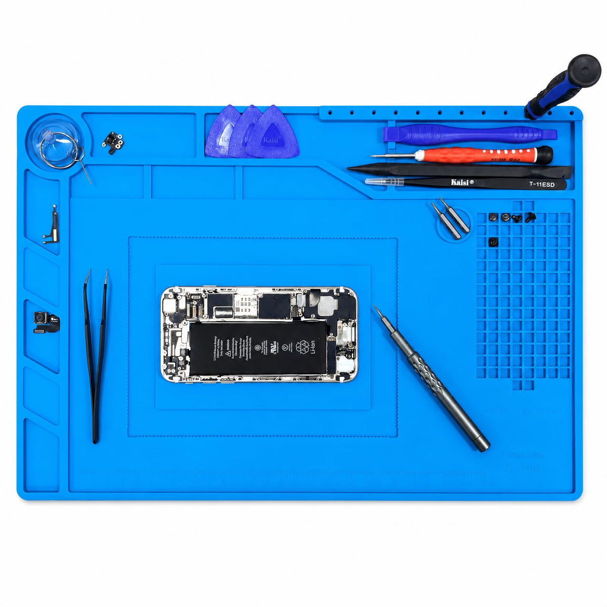 Kaisi S140 Magnetic Insulation Silicone Soldering Mat Magnetic Repair Mat