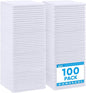 HOMEXCEL White Microfiber Cleaning Cloth, 100 Pack Cleaning Towels for Kitchen, Lint Free, Scratch-Free, Highly Absorbent, and Reusable Cleaning Rags for House, Window and Glass, Cars, 11.5 X11.5 inch