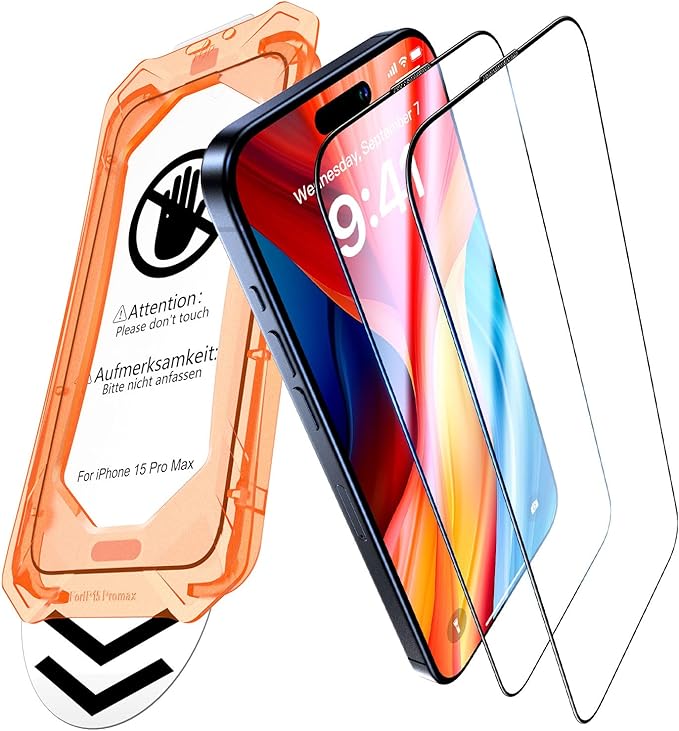 UniqueMe for iPhone 14 Screen Protector Easy Installation-2 Packs