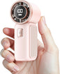 Portable Handheld Mini Fan, 6 Gear Wind, Hand Small Travel Personal Held Fans, Rechargeable Turbo Fan, Gifts for Women Men, for Camping Vacation Outdoor (pink)