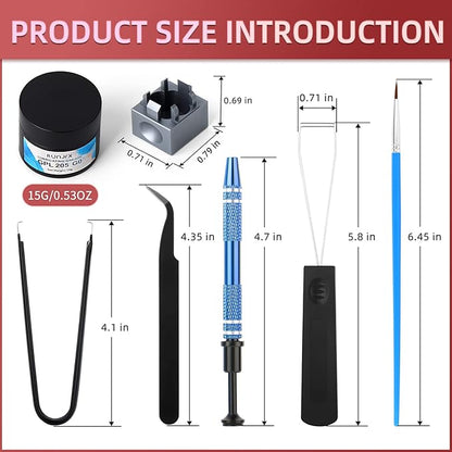 YIMAGUJRX RUNJRX Keyboard Switch Lube Kit GPL 205G0 0.53oz/15g, Switch Opener for Cherry MX TTC Holy Pandas Switch,Switch Lube Tools for Gaming Keyboard