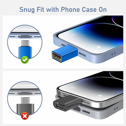 Basesailor USB C to USB Adapter 3Pack,USBC Male to USB 3.0 Female Converter