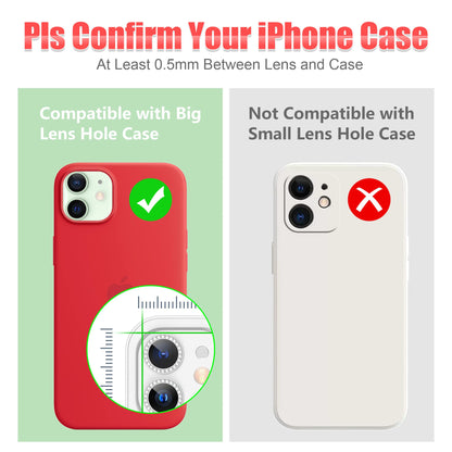 AGVEE 3+3 6 Pack for iPhone 12 & Mini & Pro Camera Lens Protector Cover