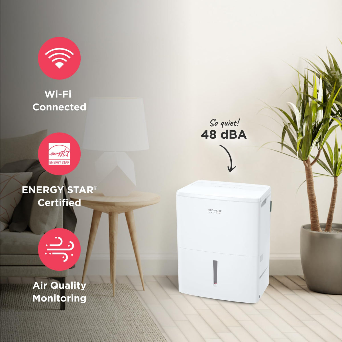 Frigidaire Gallery 35 Pint Smart Dehumidifier with MERV 14 Air Filter