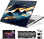 Compatible with MacBook Air 13.6 inch Case, M4 A3240/M3 A3113/M2 A2681 (Released 2025 to 2022), Hard Shell, Keyboard Cover, Screen Protector, Webcam Cover & Type-C Adapter, Mountain