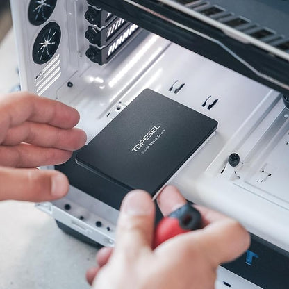 TOPESEL SATA III SSD 2.5", 480GB Internal Solid State Drive with 3D NAND Flash up to 500MB/s,for Laptop,Tablet,Desktop,PC