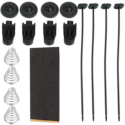 2PCS 12 Inch Universal Slim Fan Push Pull Electric Radiator Cooling 12V 80W Mount Kit Black