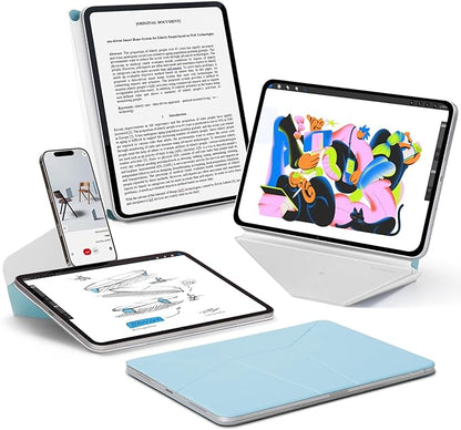 MOFT Dynamic Folio Case for iPad Pro 13 Inch (M4) 2024, Silm Magnetic Stand Case with 20+ Viewing Angles, Auto Wake/Sleep, Ultra Thin, Soothing Mist x Misty Cove