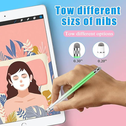 5PCS Stylus Pens for Touch Screens, Stylus Pen for iPhone/iPad/Tablet Android/Microsoft/Surface, Compatible with All Touch Screens (Purple/Pink/Blue/Green/Yellow)