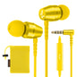 LUDOS OMNITONE Wired Earbuds in-Ear Headphones, 5 Year Warranty, Earphones with Microphone, 3.5 mm Jack Corded Ear Buds, Videoconference for iPhone, Samsung, Laptop, Kids, School Students - Red